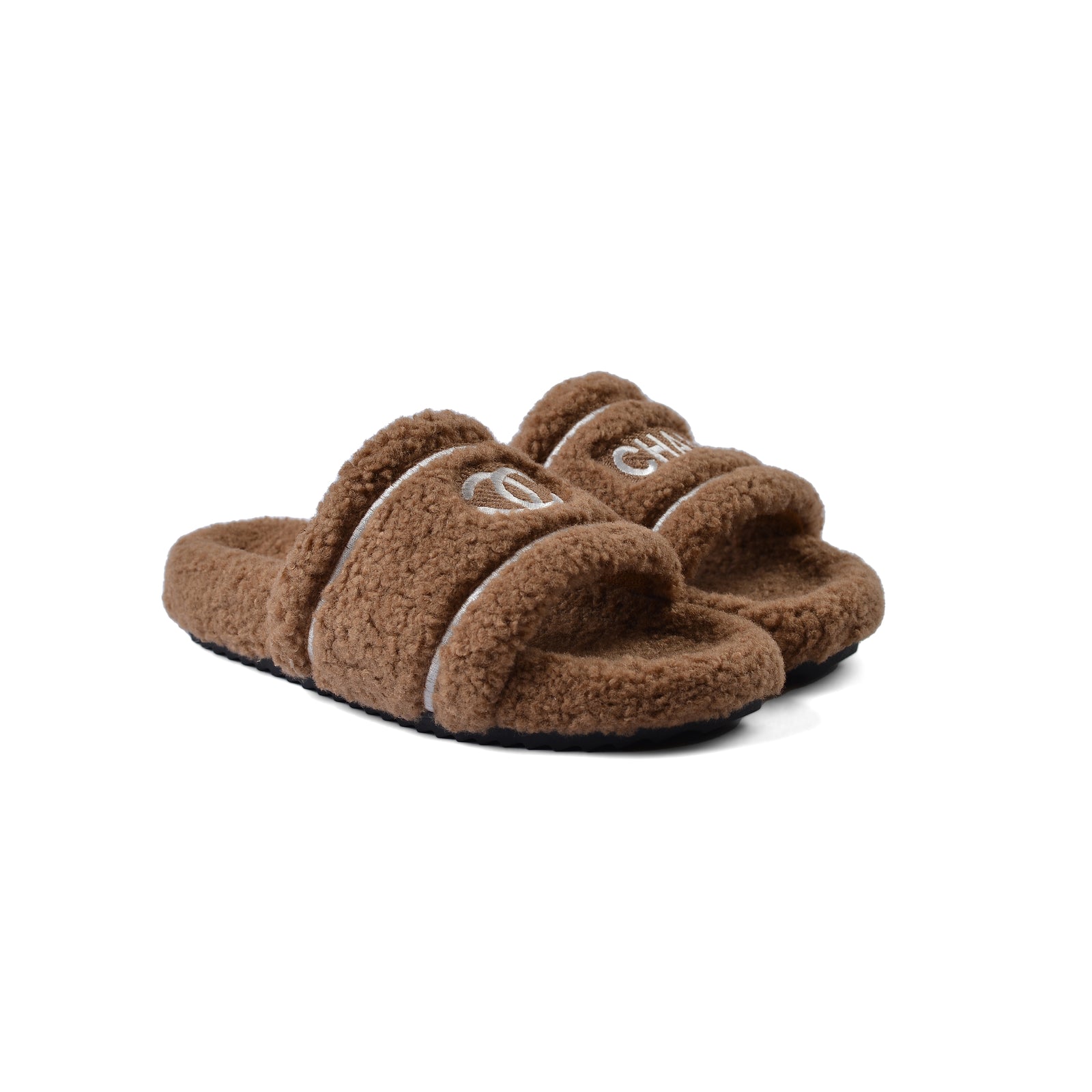 Chanel Flat Open Back Loafer Slipper Luxury Woman LQ20-16 Brown - 2