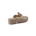 PRADA Mare Open Back Loafer With heels Luxury Woman VI-181 Beige - 2