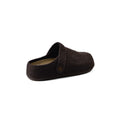 Slipper Flat Open Back Loafer Suede Luxury Woman Q2233 Brown - 2