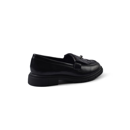 Chanel Interlocking CC Logo Loafers Shoes Woman VI-175 Black
