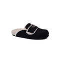 PRADA Flat Open Back Loafer Fur Slipper Luxury Woman VK-112 Black - 1