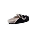 PRADA Flat Open Back Loafer Fur Slipper Luxury Woman VK-112 Black - 2