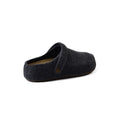 Slipper Flat Open Back Loafer Suede Luxury Woman Q2233 Dark Gray - 2