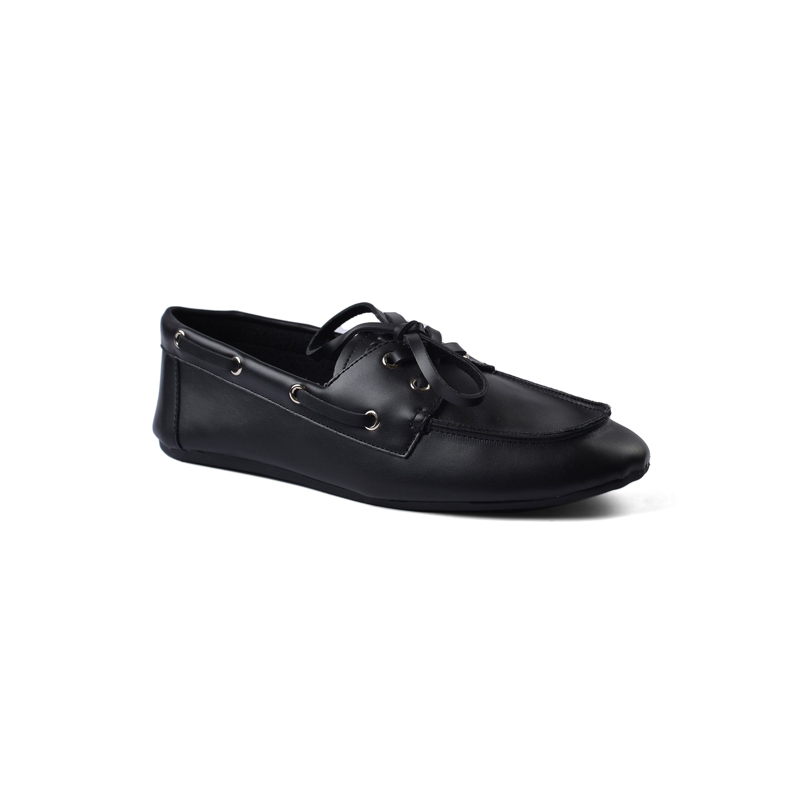 Miu Miu Classic Slip-On Moccasin Loafer Memory Foam Shoes Woman VI-173 Black - 1