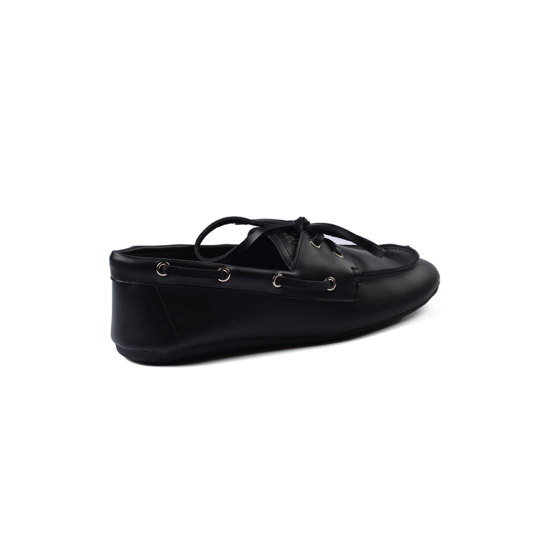 Miu Miu Classic Slip-On Moccasin Loafer Memory Foam Shoes Woman VI-173 Black - 2