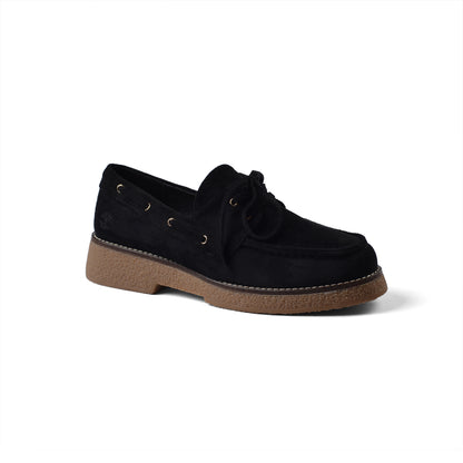 Timberland Faux Suede Classic Loafer With Front Tab Shoes Woman JK-02 Black