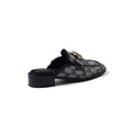 Gucci Flat Open Back Loafer Fur Slipper Luxury Woman VI-177 Black - 2