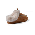 Slipper Double Flat Open Back Loafer Fur Luxury Woman VI-171 Camel - 2