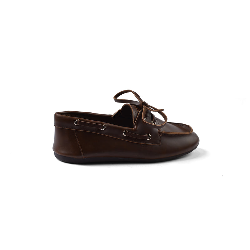 Miu Miu Classic Slip-On Moccasin Loafer Memory Foam Shoes Woman vi-173 Brown - 2