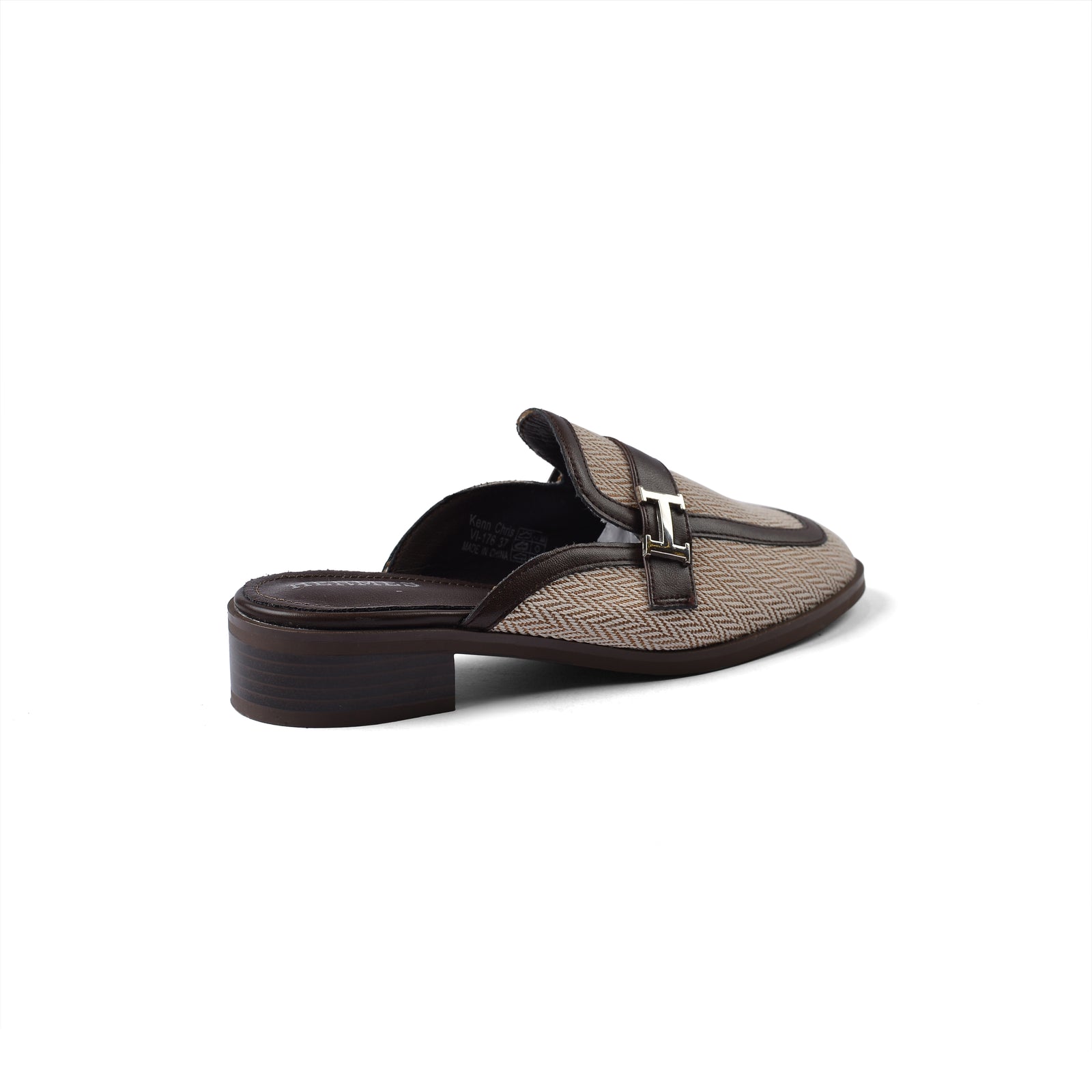 Hermes Flat Open Back Loafer Fur Slipper Luxury Woman VI-176 Coffee - 2