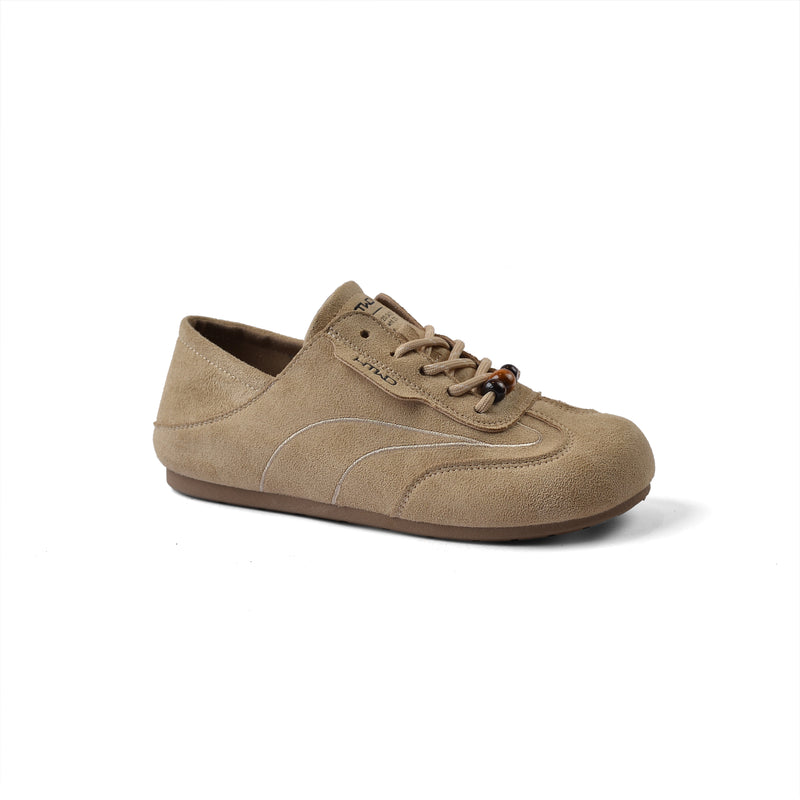 Classic new model for design fully closed flat shoe soft sole easy to wear Shoes Woman Q1032 Beige - 1