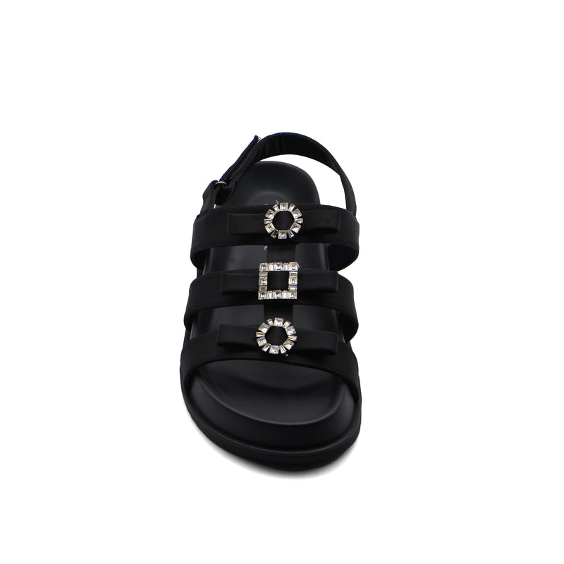 Sandals Chunky Hardware With A Buckle At The Back Woman 2015-22 Black - 3