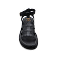 Celine Leather Clea Triomphe Strappy Gladiator Sandals Woman CC-11 Black - 3