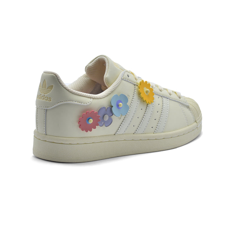 Adidas Super Star Wmns Floral Woman GX2171 Beige - 2