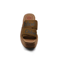 Chloe Woody Espadrille Platform Wedge Mules Woman CH-5 Brown - 3