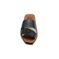 Chloé Patchwork Woody Flat Mule Sandals in Leather Woman CH-7 Black - 2
