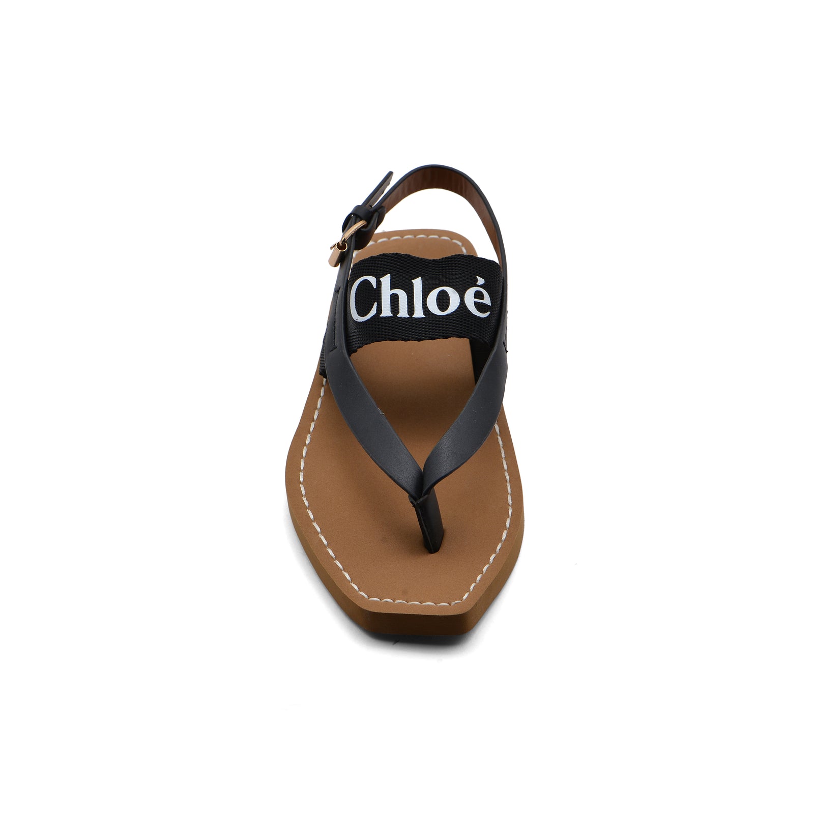 Chloé Woody Canvas & Rubber Thong Sandal Woman CH-2 Black - 3