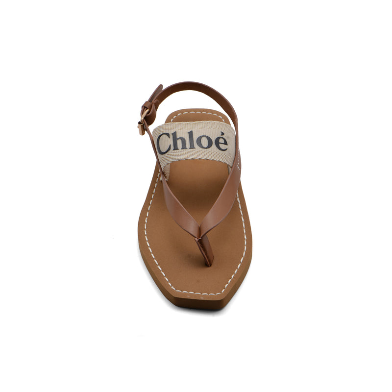 Chloé Woody Canvas & Rubber Thong Sandal Woman CH-2 Havan - 3