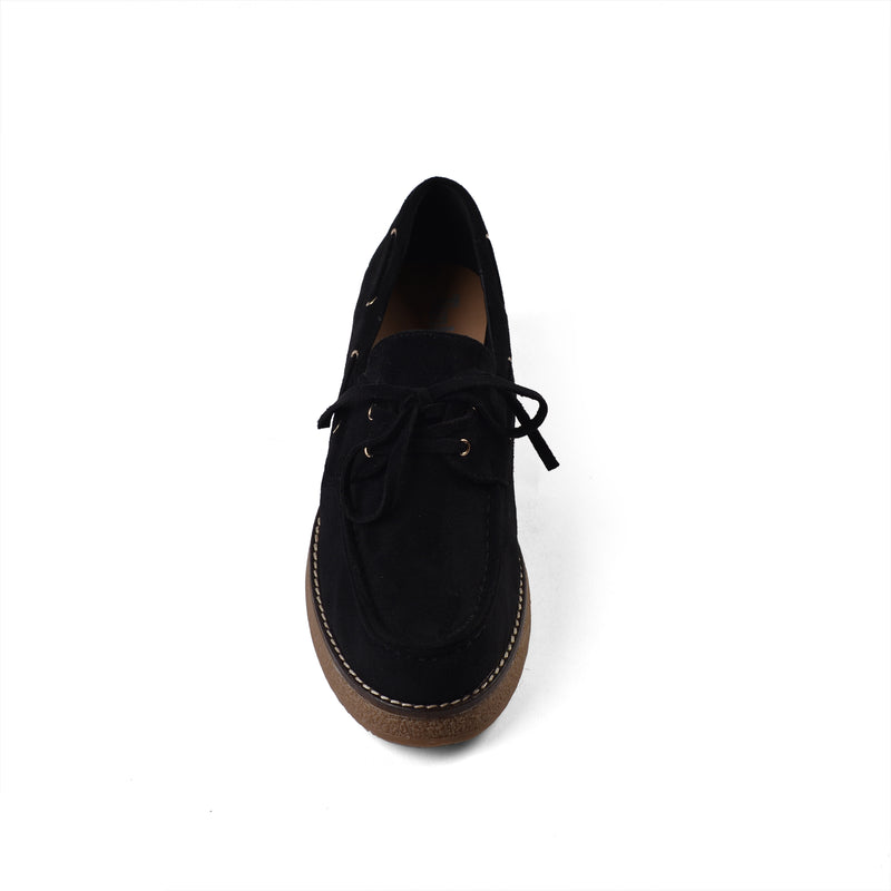 Timberland Faux Suede Classic Loafer With Front Tab Shoes Woman JK-02 Black - 3