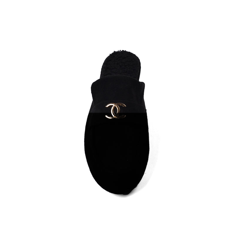 CHANEL Mare Open Back Loafer Suede Luxury Woman TN-163 Black - 3