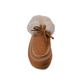Slipper Double Flat Open Back Loafer Fur Luxury Woman VI-171 Camel - 3