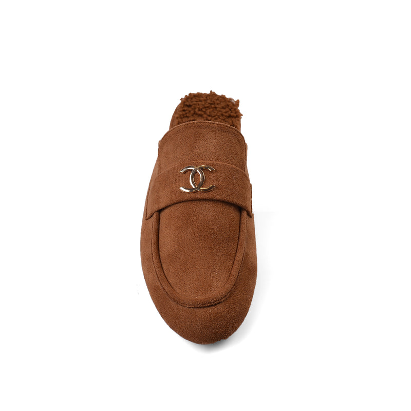 CHANEL Mare Open Back Loafer Suede Luxury Woman TN-163 Camel - 3