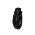 PRADA Mare Open Back Loafer With heels Luxury Woman VI-181 Black - 3