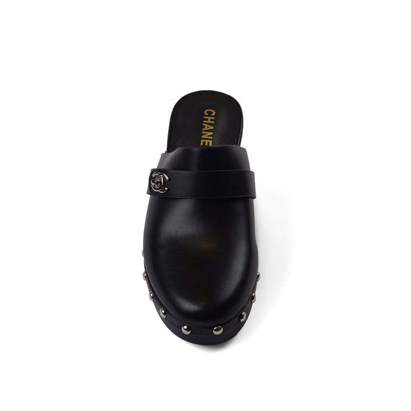 CHANEL Mare Open Back Loafer With heels Luxury Woman VI-180 Black - 3