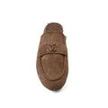 CHANEL Mare Open Back Loafer Suede Luxury Woman TN-163 Khaki - 3