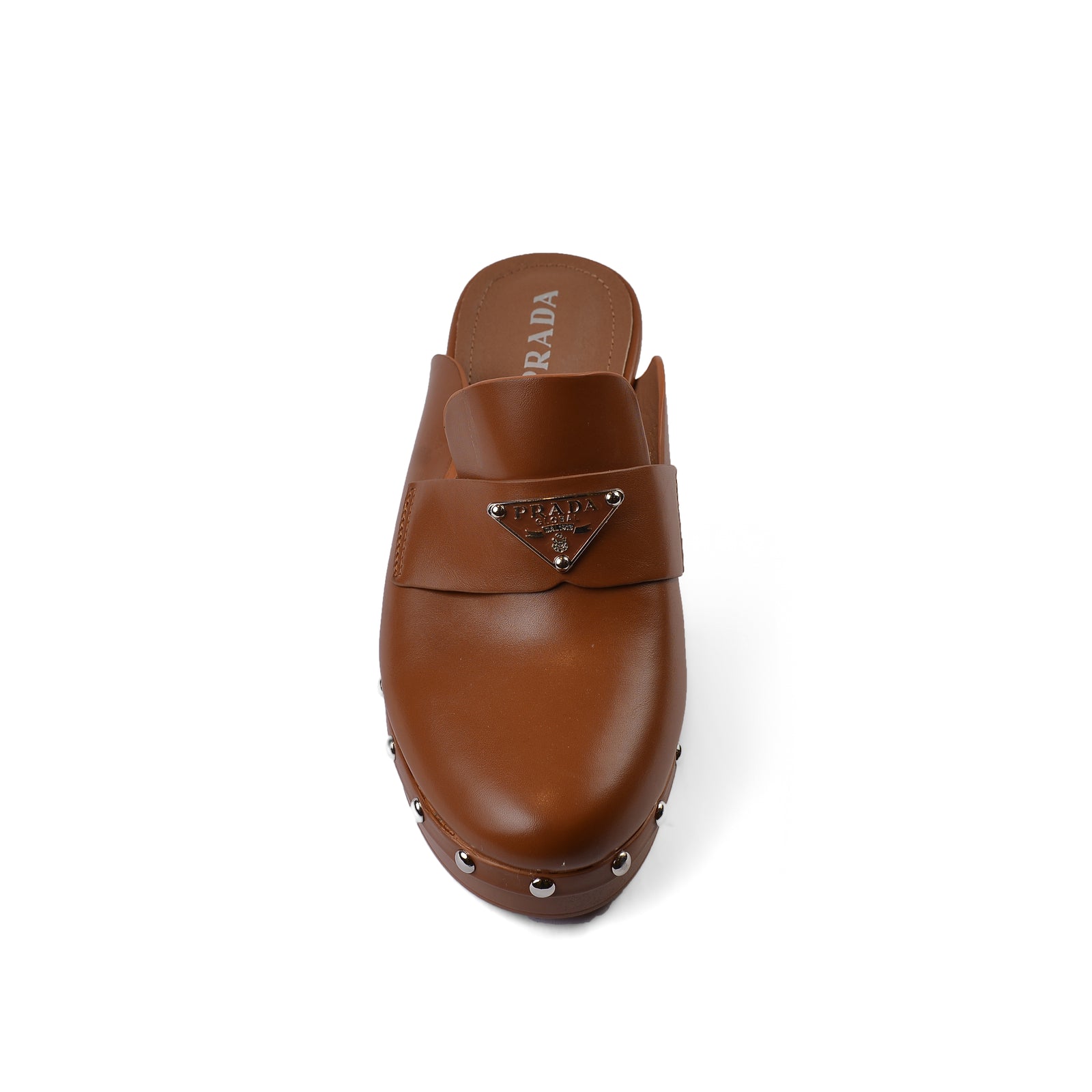 PRADA Mare Open Back Loafer With heels Luxury Woman VI-181 Brown - 3