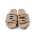 Chanel Flat Open Back Loafer Slipper Luxury Woman LQ20-16 Beige - 4