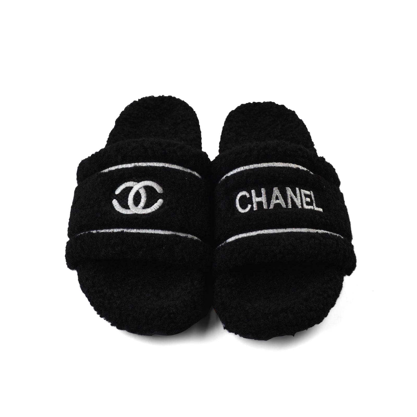 Chanel Flat Open Back Loafer Slipper Luxury Woman LQ20-16 Black - 4