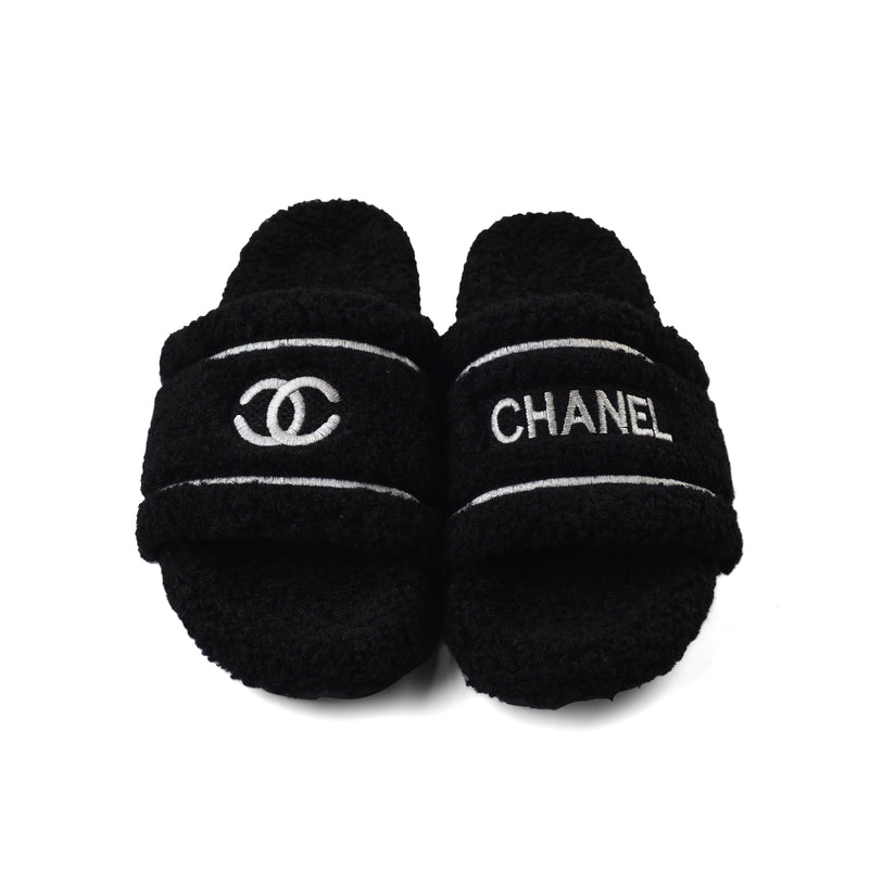 Chanel Flat Open Back Loafer Slipper Luxury Woman LQ20-16 Black - 4