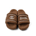 Chanel Flat Open Back Loafer Slipper Luxury Woman LQ20-16 Brown - 4