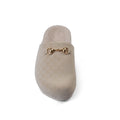 Gucci Flat Open Back Loafer Slipper Luxury Woman VK-111 Beige - 3