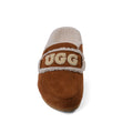 UGG Flat Open Back Loafer Slipper Luxury Woman VK-113 Camel - 3