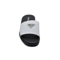 Prada Triangle-Logo Premium Quality Leather Slipper Man 41141 White - 3