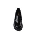 Prada Monolith Leather Loafers shines High Heels Woman TN-165 Black - 3