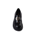 Dior Monolith Leather Loafers High Heels Woman TN-178 Black - 3