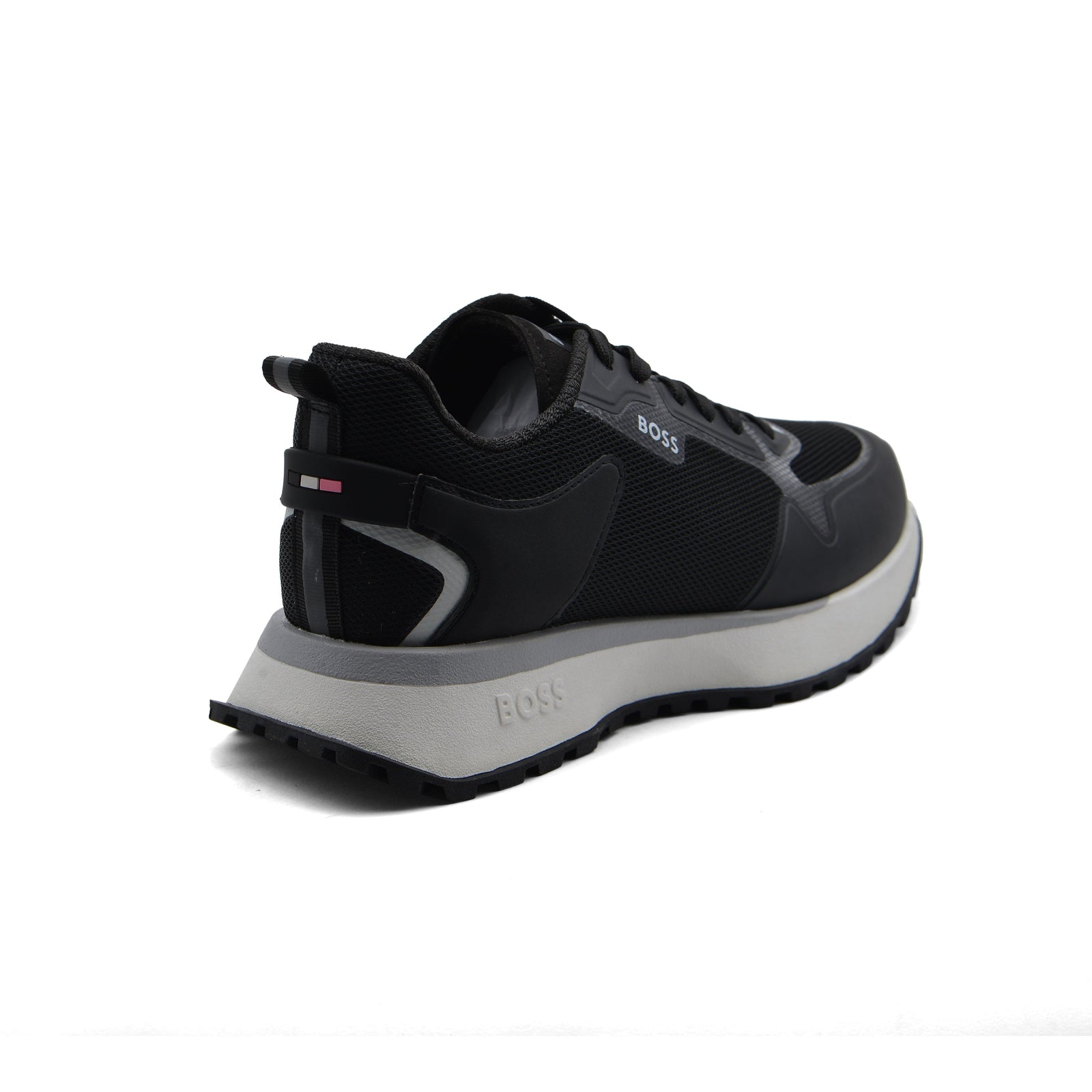 Boss Jonah Runn Premium Quality Italian Sneakers Man BS1318 Black - 2