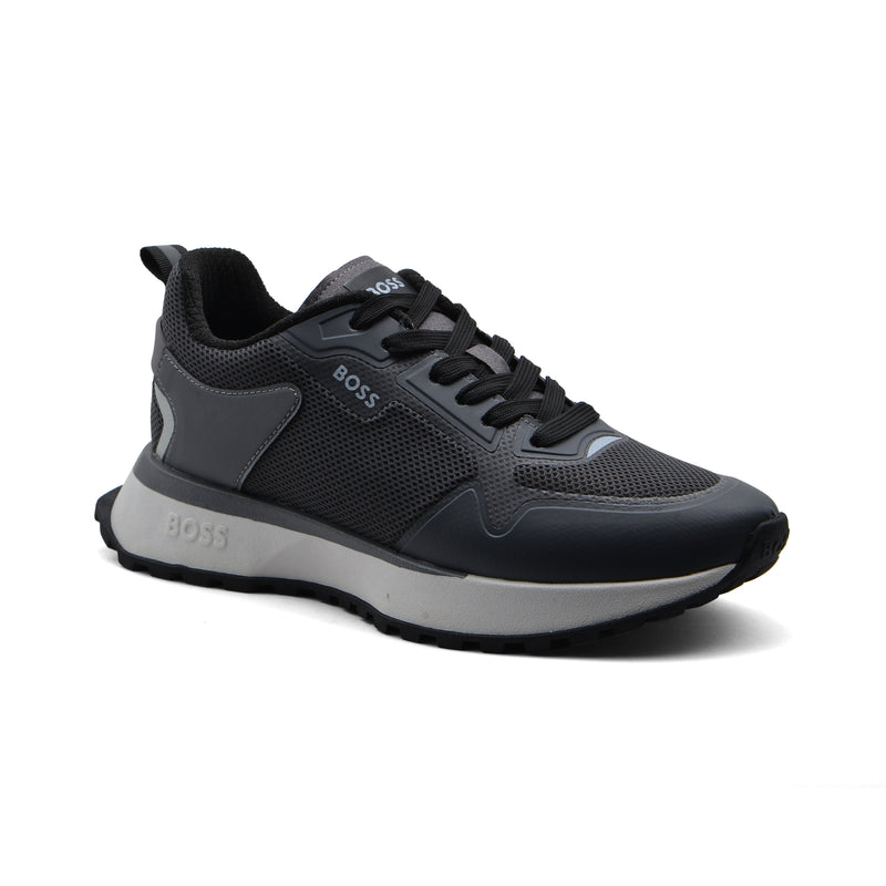 Boss Jonah Runn Premium Quality Italian Sneakers Man BS1318 Gray - 1