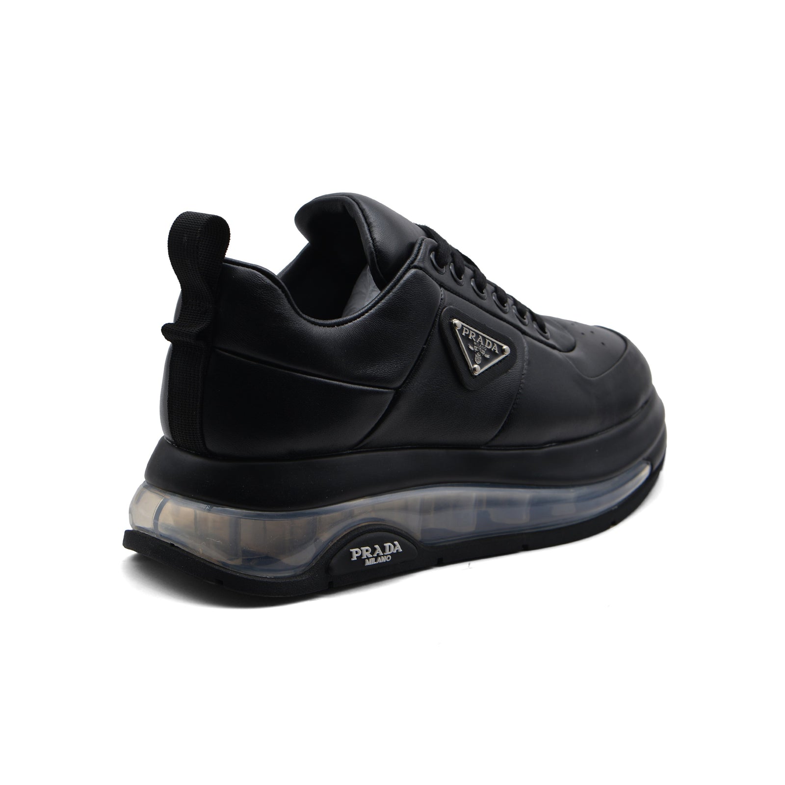 Prada Milano Premium Quality Italian Sneakers Man PR212 Black - 2