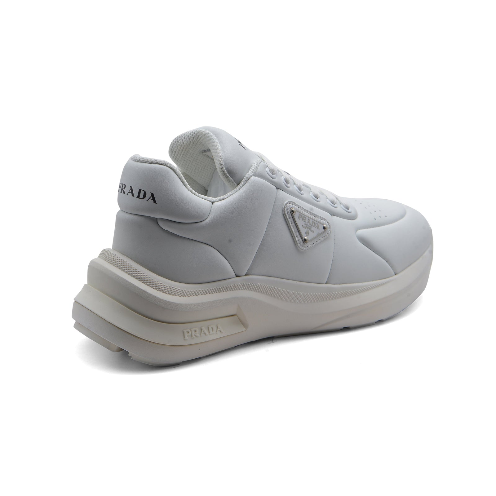 Prada Milano Premium Quality Italian Sneakers Man 1331-8A White - 2