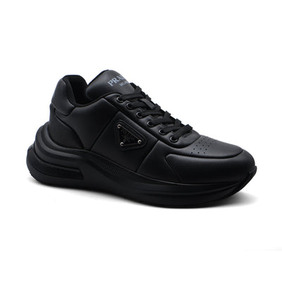 Prada Milano Premium Quality Italian Sneakers Man 1331-8A Black