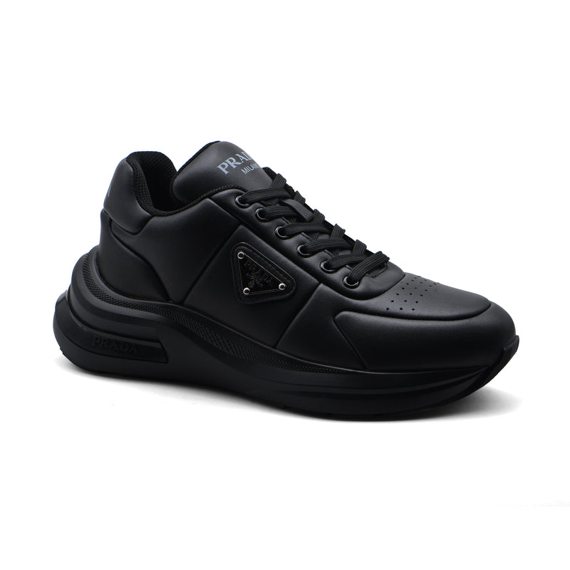 Prada Milano Premium Quality Italian Sneakers Man 1331-8A Black - 1