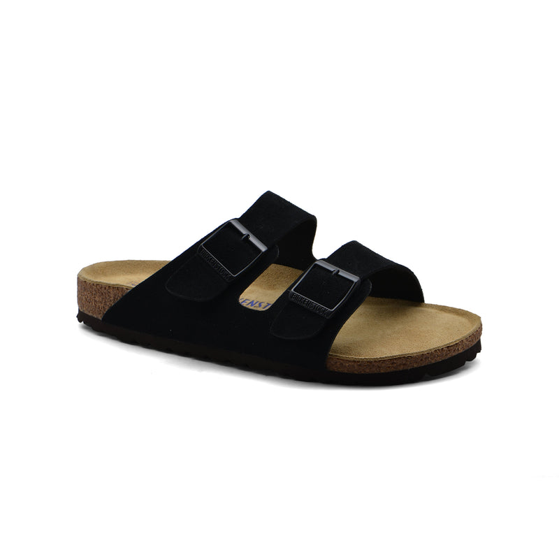 BIRKENSTOCK Arizona Premium Quality Soft Footbed Suede Leather Man BS1039-1 Black - 1