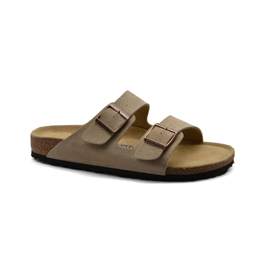 BIRKENSTOCK Arizona Premium Quality Soft Footbed Suede Leather Man BS1039-1 Beige