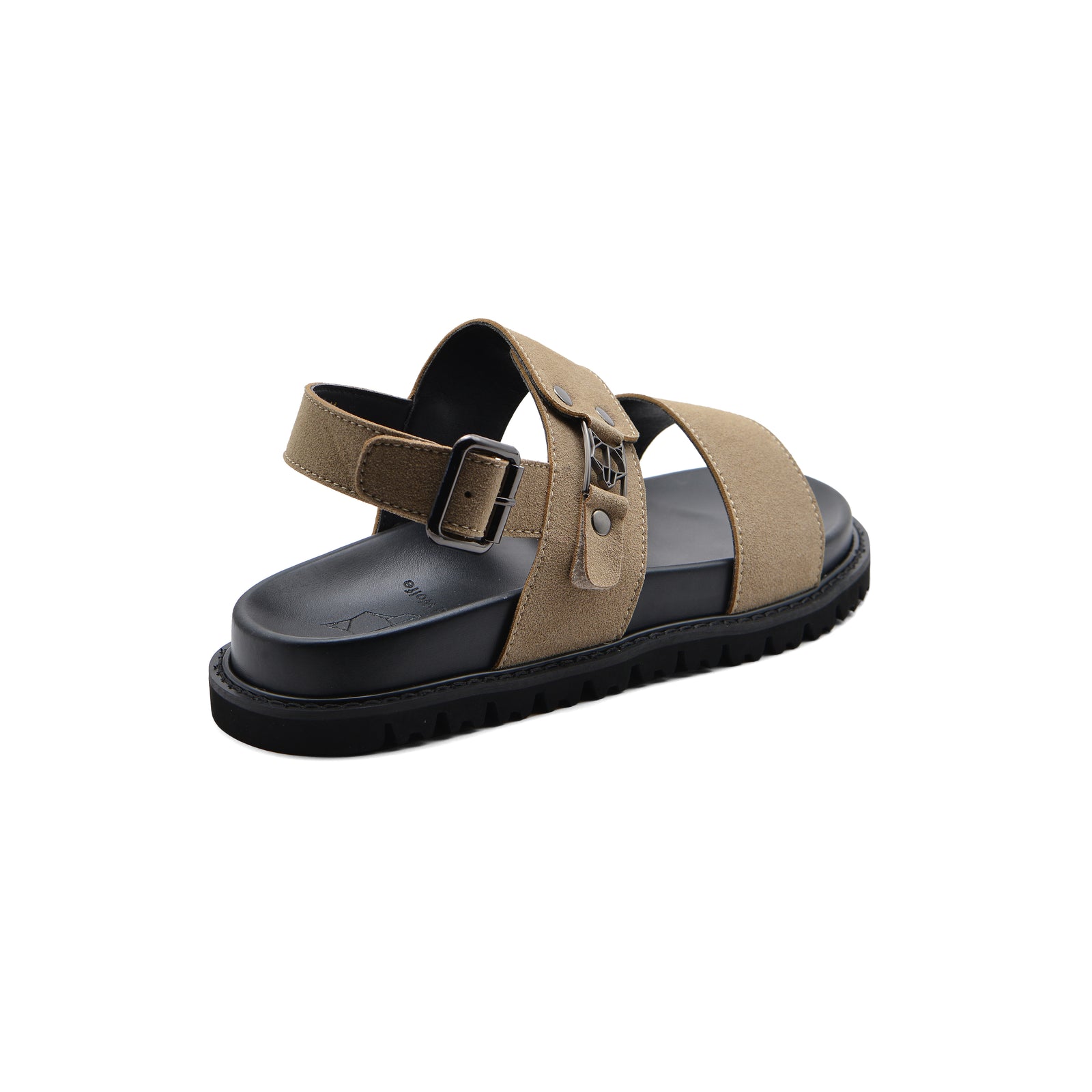 Naked wolfe Premium Quality Slippers Soft Footbed Suede Leather Man HD888 Beige - 2