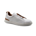 Zegna Triple Stitch low-top Premium Quality Italian Sneakers Man ZE209 White - 1