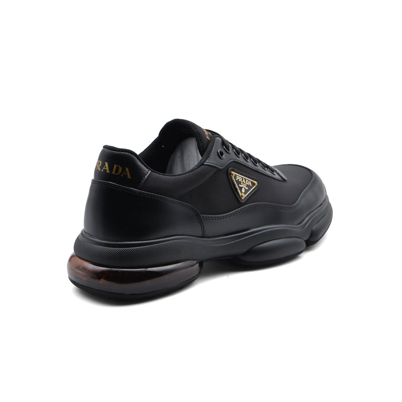 Prada Milano Premium Quality Italian Sneakers Man 2EG01 Black - 2